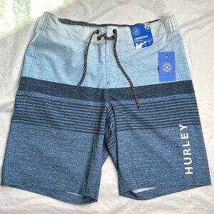 Hurley Swim Shorts Mens Medium Blue Epic Ombre  E-Boardshort Water Repellent NEW